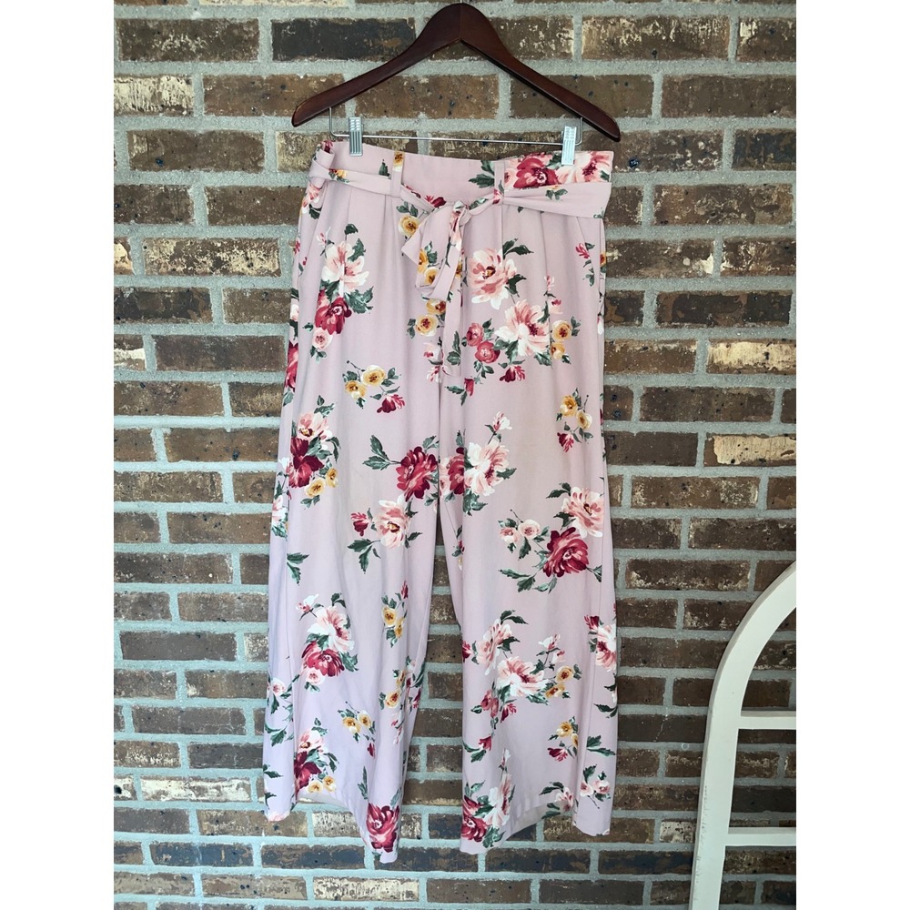 Torrid Wide Leg Floral Crepe Pants